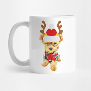 Deer Puppy Christmas gifts, Dog, Holiday gift Mug